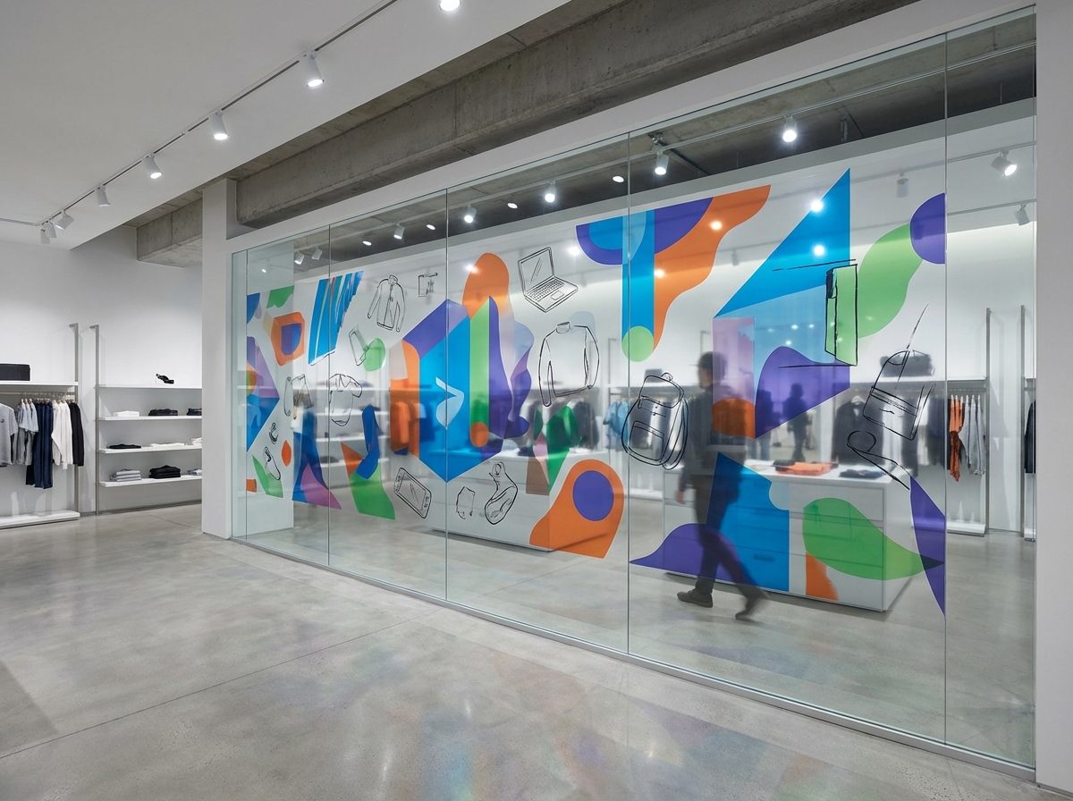 Retail wall print